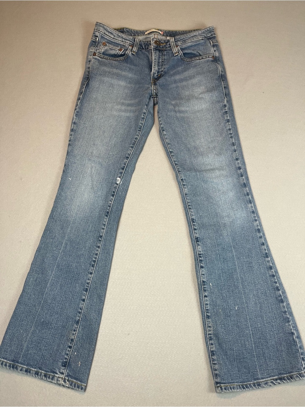Levi's 518 Super Low Bootcut Jeans Size 7 M JR Blue Denim Vintage Y2K Aesthetic